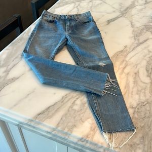Rag&Bone high rise ankle skinny jeans in new condition!
